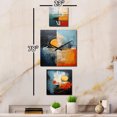 thumbnail image 3 of Designart "Abstract Tastes in Red and Blue" Abstract Shapes Oversized Wall Clock - Set Of 3 - Extra large Clock For Office Décor - Large Contemporary Wall Clock, 3 of 6