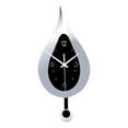 thumbnail image 1 of Horloge Murale à Pendule, Horloge Murale Décorative en Verre, Horloges d'École à Piles, Horloge Murale Décorative pour Salon, Bureau, 1 of 8