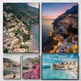 thumbnail image 2 of Pósteres de arte de paisajes de playa de viaje de la costa de Amalfi de Italia vintage, cuadros en lienzo, impresiones de pared para la decoración del hogar de la sala de estar, 2 of 5
