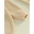 thumbnail image 6 of Bagilaanoe Newborn Baby Girl Boy New Year Clothes Knitted Sweater Long Sleeve Letters Embroidery Pullover 3M 6M 9M 12M 18M Infant Warm Jumpers Tops Fall Loose Knitwear, 6 of 9