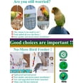 thumbnail image 4 of 2 Pcs Bird Feeders Water Dispenser Set, Automatic Parrot Feeder Drinker Cage Accessories, 4 of 7