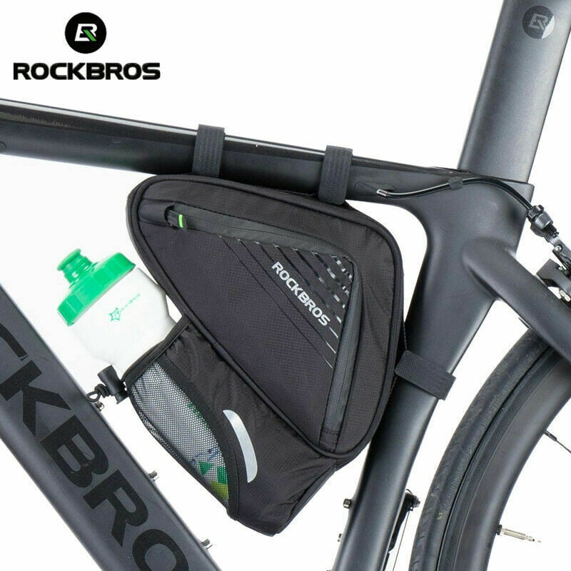 ROCKBROS Bike Triangle Bag Frame Bag with Water Bottle Holder 1L