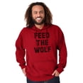 thumbnail image 6 of Feed The Wolf Sarcastic Hangry Gym Hoodie Sweatshirt Women Men Brisco Brands 5X, 6 of 6