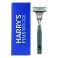 thumbnail image 1 of Harry's Plus Razor - 1 Handle and 1 Razor Blade with Travel Blade Cover (Moss), 1 of 9