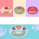 thumbnail image 4 of KAIYANG Bandeja divisoria de silicona reutilizable antideslizante sin BPA para alimentación infantil (rosa), 4 of 5