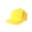 Yellow, variant on Solid Plain Style Flatbill Snapback Hat Cap, White