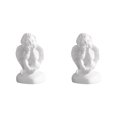 thumbnail image 1 of Redempat Resin White Angel Statue Desktop Decor Window Props Collection Christmas holding face 2Set, 1 of 6