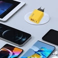 thumbnail image 4 of Ovzne Smartphone Fast Charging Plug Two Type C And One/Two USB Multi Port European Standard Charging Head On Clearance, 4 of 6