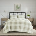 thumbnail image 3 of Home Essence Levon 3PC Reversible Buffalo Check Plaid Duvet Cover Set, 3 of 20
