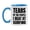 White/Light Blue, variant on Funny Surfing Mug - "Tears Of The People I Beat At Surfing" - 11Oz Or 15Oz Ceramic Coffee Cup