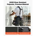 thumbnail image 5 of KFFKFF Tool Belt with 19 Pockets and Suspenders, Adjustable Utility Belt for Men, Durable Work Bag with Detachable Suspension Rig, Suitable for Electricians, Carpenters, and Construction Workers, 5 of 9