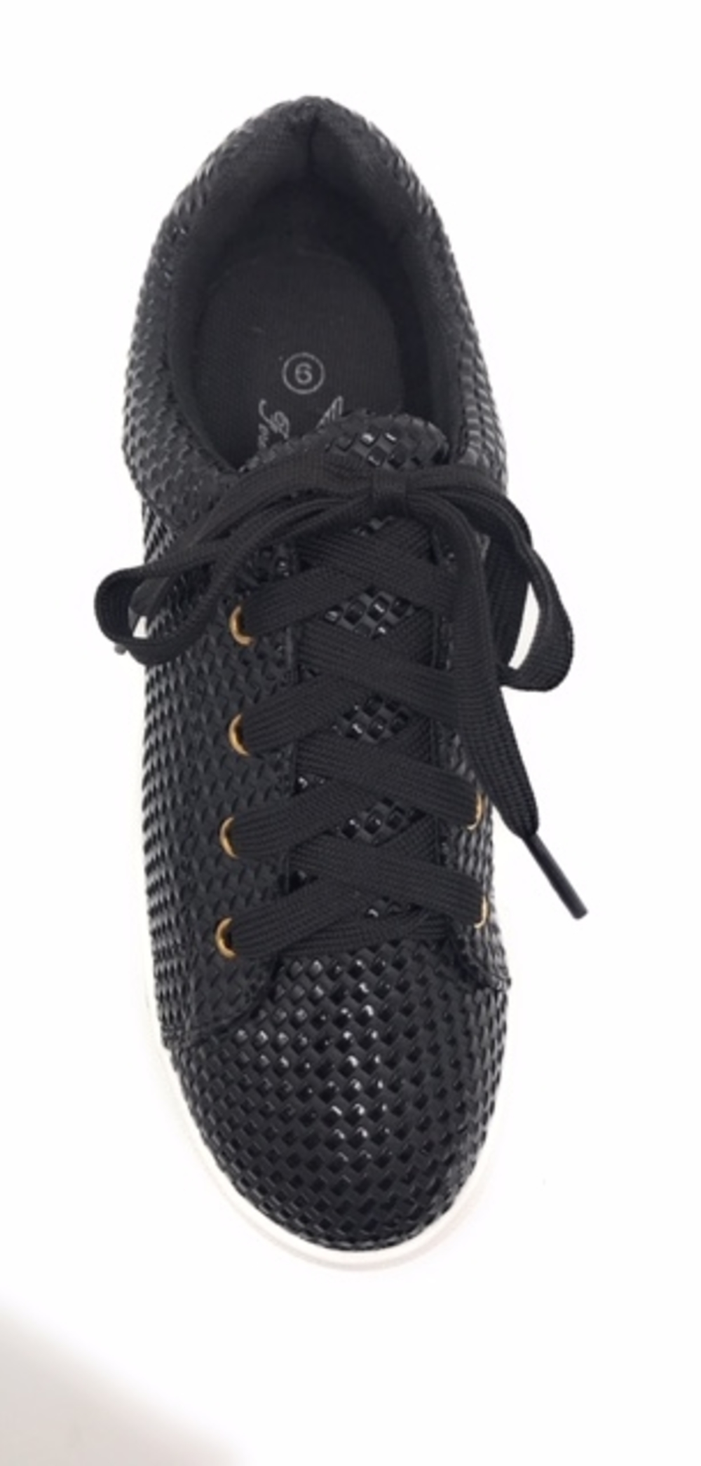 Forever Young Women's Textured Material Lace up Sneakers