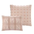 thumbnail image 2 of Grace Living Ensemble de Couette en Polyester Mendel - Design Carré Ruché, de Style Élégant, 2 of 7