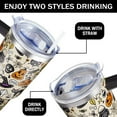 thumbnail image 5 of Halloween Tumbler 40oz Ghost Pumpkin Tumblers with Lid and Straw Halloween Gifts for Women Men Stainless Steel 40 Oz Fall Cup Cute Spooky Gift for Adults, 5 of 5