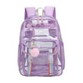 thumbnail image 2 of RKSTN school backpack Transparent PVC Fashion Casual Shoulder Bag Student Schoolbag Swimming Bag Large Capacity Backpack Trendy Versatile Fresh, 2 of 6