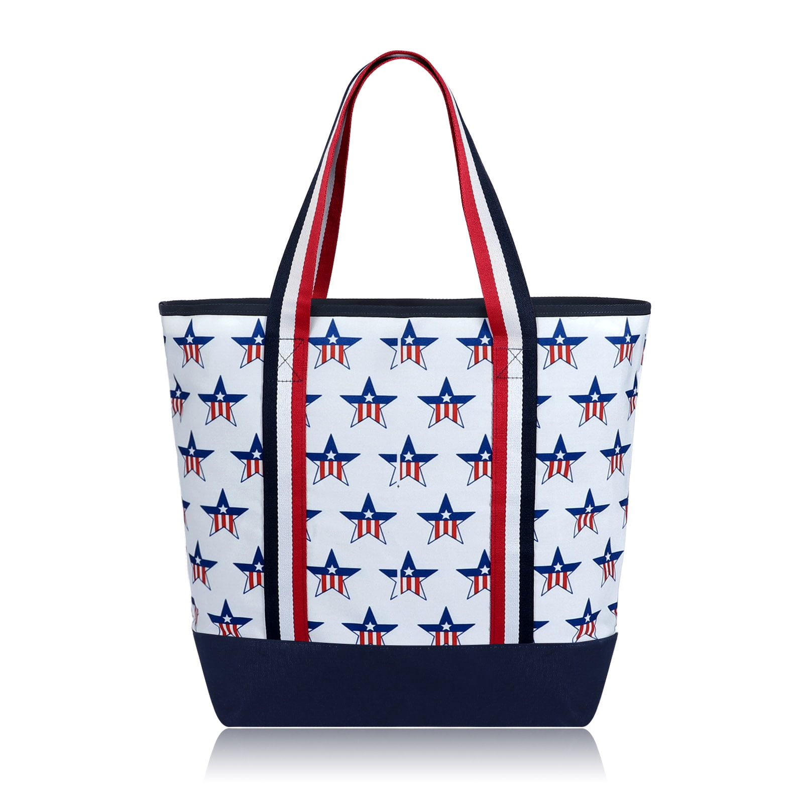 canvas tote with compartments