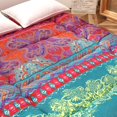 thumbnail image 2 of Colchón de futón MAXYOYO Queen, 152 x 203 cm, plegable, bohemio y floral, 2 of 8
