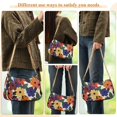 thumbnail image 4 of FORMRS Womens Shoulder Bag with Chain Strap Clutch Purse Cute Tote Handbag, Large Colorful Flowers Pattern, 4 of 7