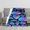 30inx40in/76x100cm, variant on Holographic Witch Occult Symbols Flannel Fleece Throw Blanket, Iridescent Purple Blue Magic Eye Skull Potion Moth Seamless Pattern Soft Cozy Lightweight Blanket for Sofa Couch Bed