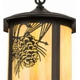 thumbnail image 3 of Meyda Tiffany 166028 Winter Pine 12" Wide Pendant - Brown, 3 of 7