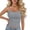 Gray, variant on Tank Tops for Women Square Neck Sleeveless Cami Top with Thin Straps Soft Cropped Undershirts Coffee Free Size