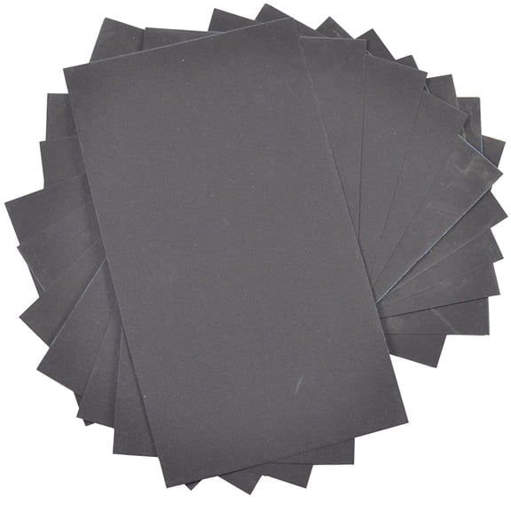 HQRP 3" x 5 1/2" Wet Dry Sandpaper 1500 Grit, Waterproof Silicone Carbide, 10 Pack