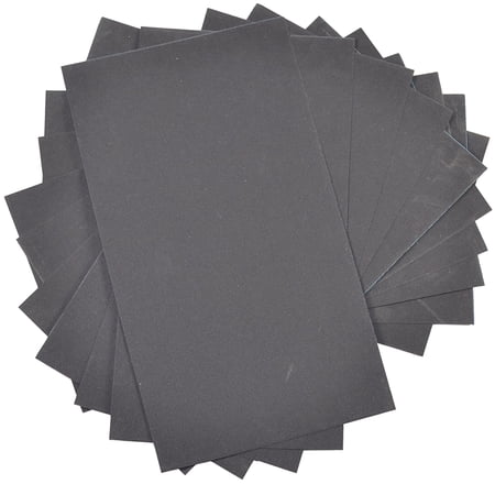 HQRP 3 x 5 1/2 Wet Dry Sandpaper 1500 Grit Waterproof Silicone Carbide 10 Pack