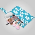 thumbnail image 2 of 2 Pack Wet Dry Bags,Turquoise White Daisy Floral Waterproof Reusable Dual Zipper Bags for Swimwear, Gym Clothes, Toiletries, Baby Diapers, 2 of 8