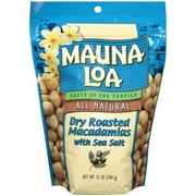 Mauna Loa All Natural Dry Roasted Sea Salt Macadamias, 12 Oz.