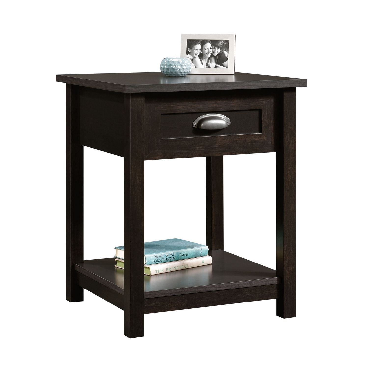 Sauder, Night Stand, Estate Black Finish, 416744