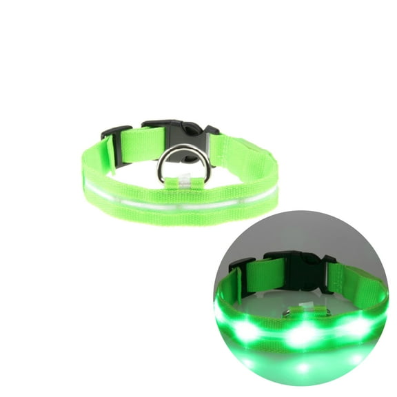 PAMINGONO 1Pcs Pet Collars for Dogs with LED Light and Flashing Light for Night Safety