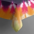 thumbnail image 5 of Colorful Tie Dye Pattern Square Tablecloth,Waterproof Square Table Cover,Wipeable Spillproof Washable Table Cover for Home Kitchen Party Decor 42"X42"(107x107cm), 5 of 6