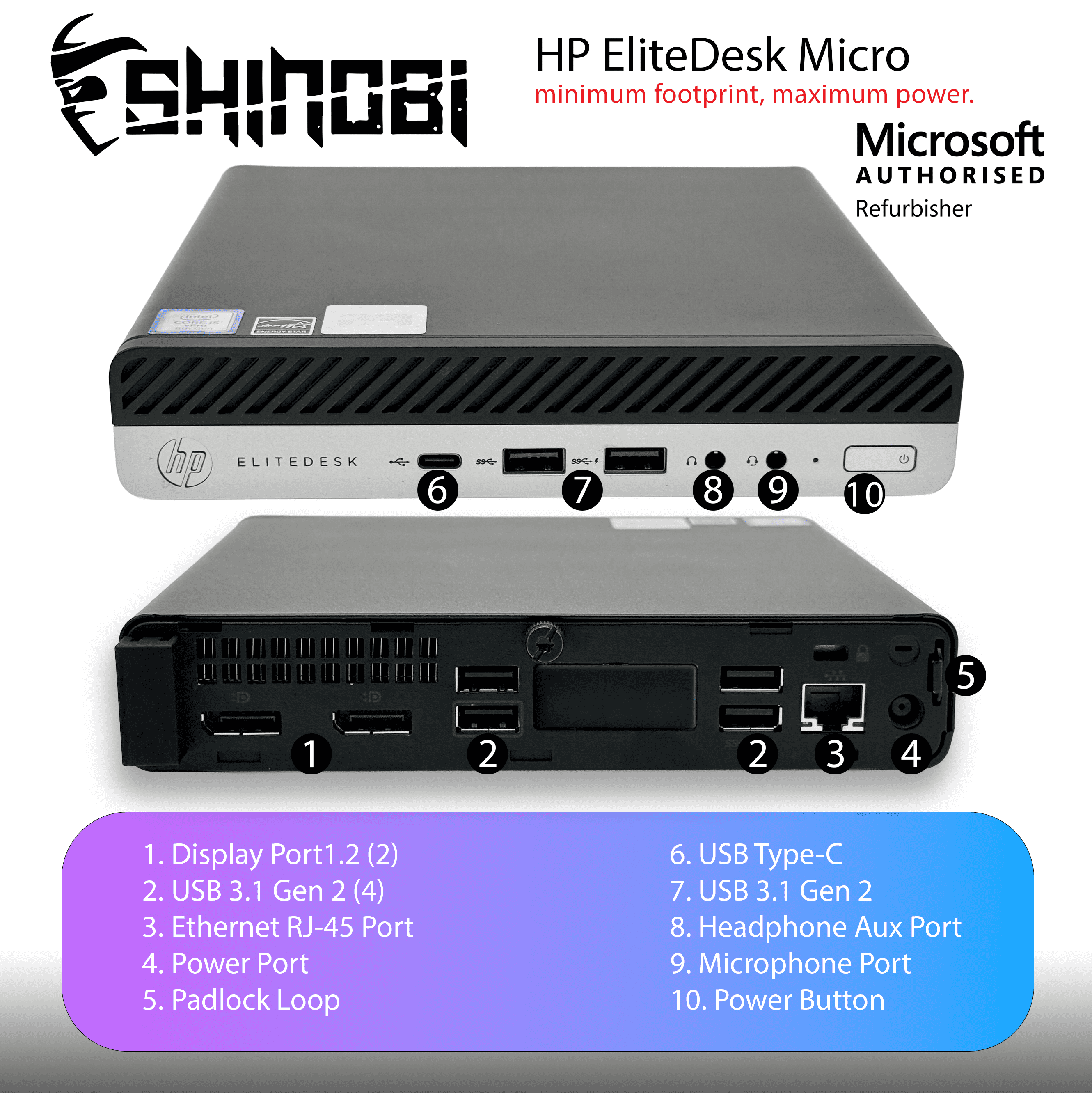 Restored HP ProDesk 600 G4 Mini PC | Intel Core i5-8500T | 32GB RAM | 1TB NVMe | Built in AX210 Wi-Fi BT | Windows 11 Pro | Mini Desktop Computer (Refurbished)