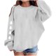 thumbnail image 2 of Blusas y camisas de manga larga con cuello redondo para niños Estampados navideños de manga larga Casual Suelto Forro polar para mayor calidez Sudadera con capucha de manga larga con cuello redondo pa, 2 of 5