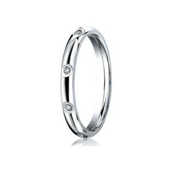 Benchmark� 3mm Comfort Fit Diamond Wedding Band / Ring