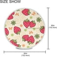thumbnail image 3 of Coolnut Strawberry Pattern 60" Round Tablecloth with Zipper Umbrella Hole, Washable Spillproof Table Cloth Decorative for Picnic,Camping,Indoor and Outdoor, 3 of 7