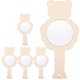 thumbnail image 1 of 5Pcs DIY Wooden Mirror Kids DIY Painting Handy Mirror Unpainted Wooden Mirror, 1 of 2