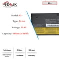 thumbnail image 7 of New 61+ 10.8V 48Wh Laptop Battery for Lenovo ThinkPad T470 T570 T480 T580 P51S P52S TP25 A475 Series 61 4X50M08810 01AV422 01AV423 01AV424 01AV452 01AV490 SB10K97579 SB10K97580 4400mAh, 7 of 7