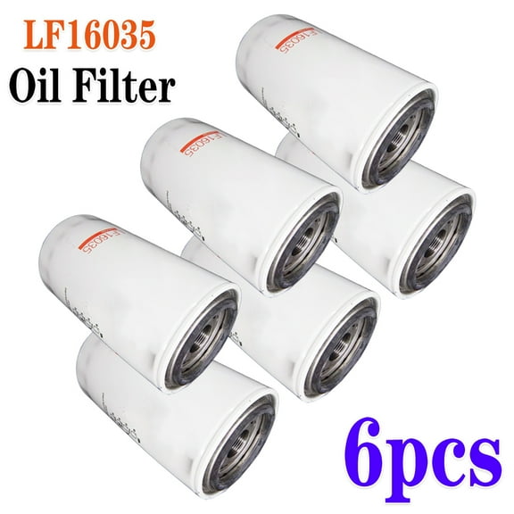 Case of 6 LF16035 Engine Oil Filters Fits For 89-18 Cummins 5.9L 6.7L Diesel