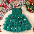 thumbnail image 2 of MEZZALL Toddler Girls Sleeveless Christmas Holiday Dress Dance Party O-Neck Dresses Cute Teen Dailywear, 2 of 7