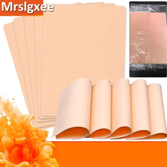 Blank tattoo practice skin,20.32 x 15.24 cm practice skin tattoo skin exercise sheet for beginners and experienced artists (rubber type)