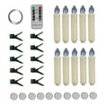 thumbnail image 3 of 10 velas LED navideñas sin llama, velas para ventana. 10 botones Con gancho, 3 of 8