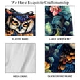 thumbnail image 4 of luoweisi Men's Beach Shorts Quick Dry Swim Trunks with Mesh Lining Cartoon Owl S, 4 of 5