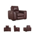 thumbnail image 6 of Ashley Furniture Alessandro Leather Power Recliner with Headrest in Red, 6 of 13