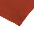 thumbnail image 3 of Jordan Manufacturing Sunbrella 44" x 22" Canvas Terracotta Red Solid Rectangular Outdoor Chair Cushion with Ties and Hanger Loop, 3 of 11