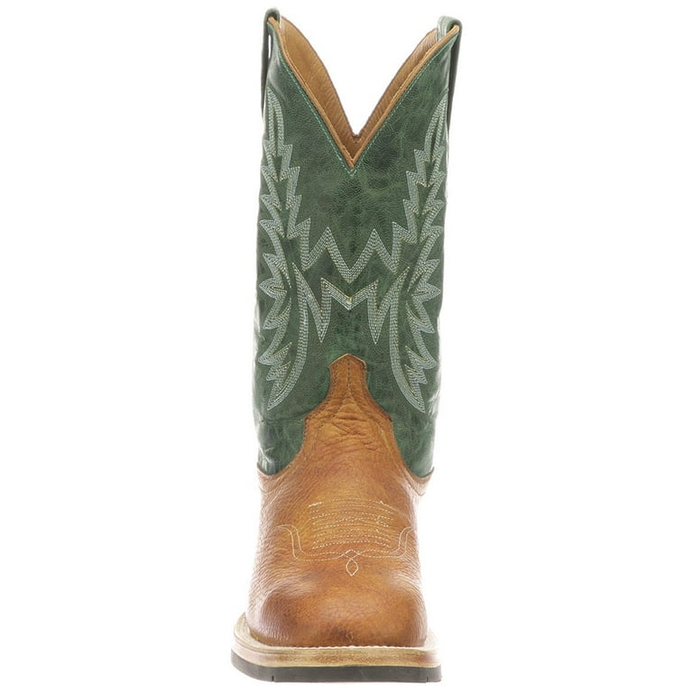 Green lucchese boots best sale