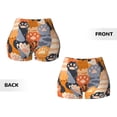 thumbnail image 5 of Picia Cute Cat Paw Printed Workout Shorts for Women Seamless Scrunch Butt Lifting High Waisted Yoga Gym Booty Running Moisture-wicking Short Pants-, 5 of 9