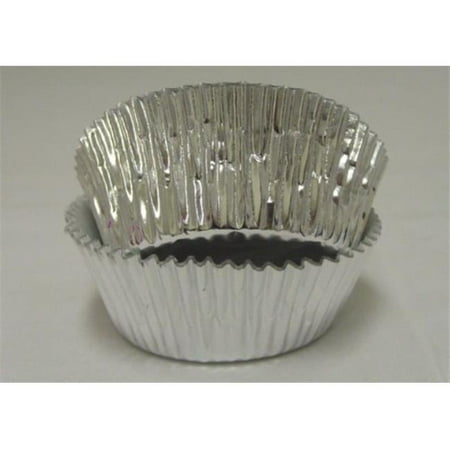 

Viking -5A SILVER FOIL BAKING CUP 1.25 x.75 in. Foil Baking Cup with Greaseproof Liner - Silver - 1000 Piece