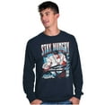 thumbnail image 5 of Street Fighter Ryu Stay Hungry Men's Long Sleeve Tee T Shirt Brisco Brands S, 5 of 6
