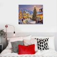 thumbnail image 4 of COMIO  Large Christmas Canvas Wall Art - Christmas Winter Wall Art For Living Room, City Street View Christmas Tree Pictures Wall Decor For Home Framed Canvas Prints Ready To Hang, 4 of 4